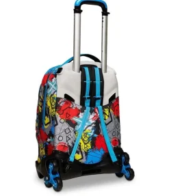 Sj Gang Trolley scuola SJ Jack 3 ruote Glitzled Boy< Zaini Trolley