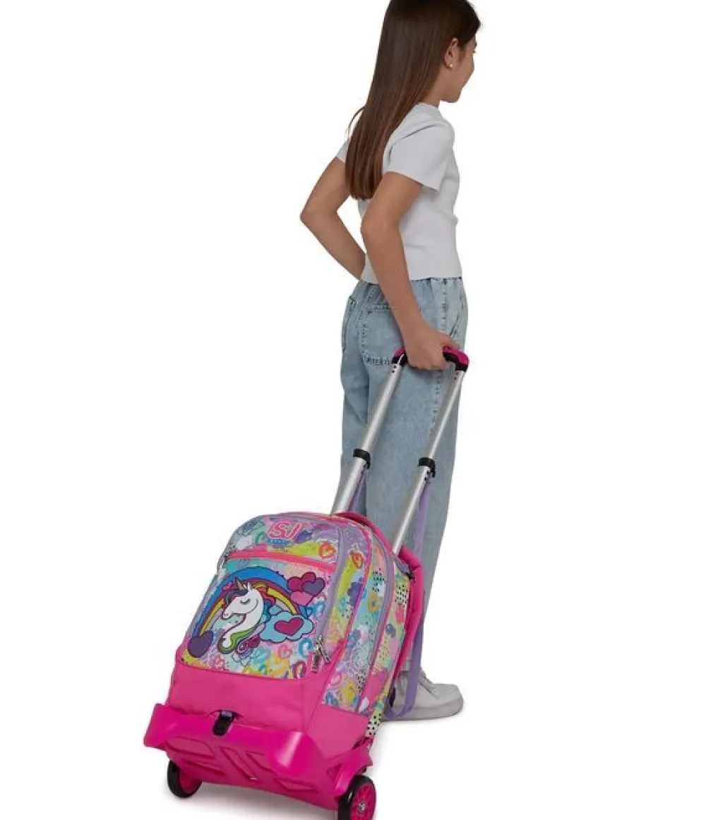 Sj Gang Trolley scuola SJ Jack 2 ruote MagicFlip Girl< Zaini Trolley