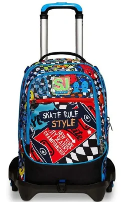 Sj Gang Trolley scuola SJ Jack 3 ruote Trickflip Boy< Zaini Trolley