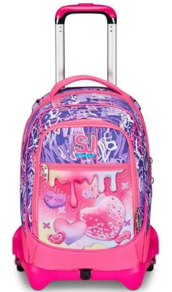 Sj Gang Trolley scuola SJ Jack 3 ruote Sphere Full Girl< Zaini Trolley