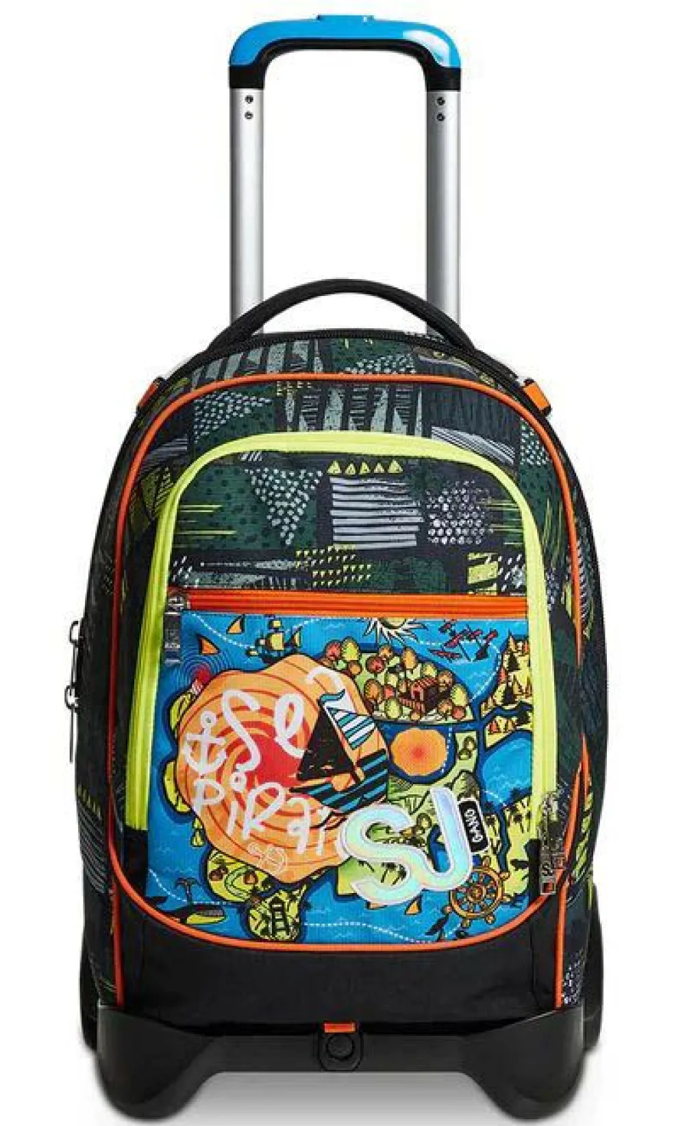 Sj Gang Trolley scuola SJ Jack 2WD Sea Pirate Boy< Zaini Trolley
