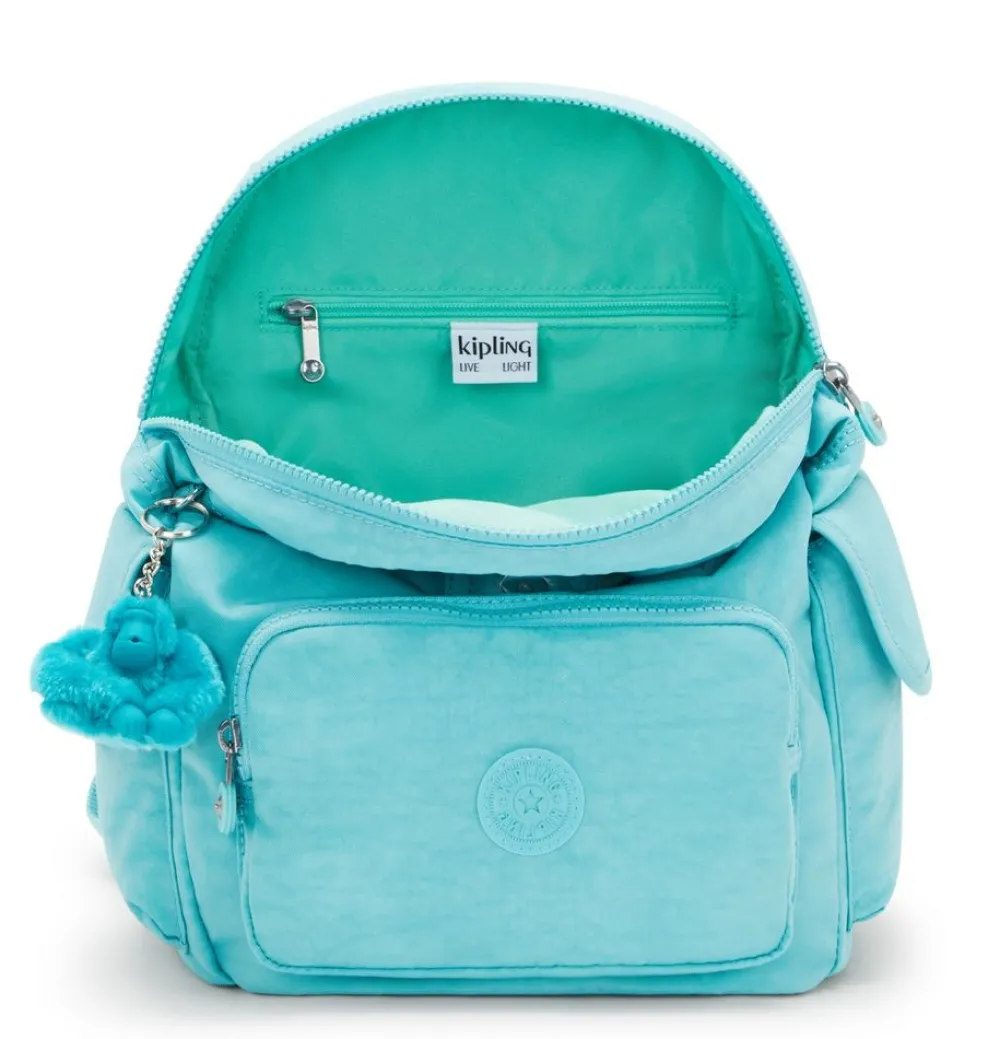 Kipling Zaino City Pack S Deepest Aqua<Donna Zaini Donna