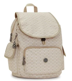 Kipling Zaino City Pack S Signature Beige<Donna Zaini Donna