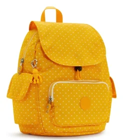 Kipling Zaino City Pack S Soft Dot Yellow<Donna Zaini Donna
