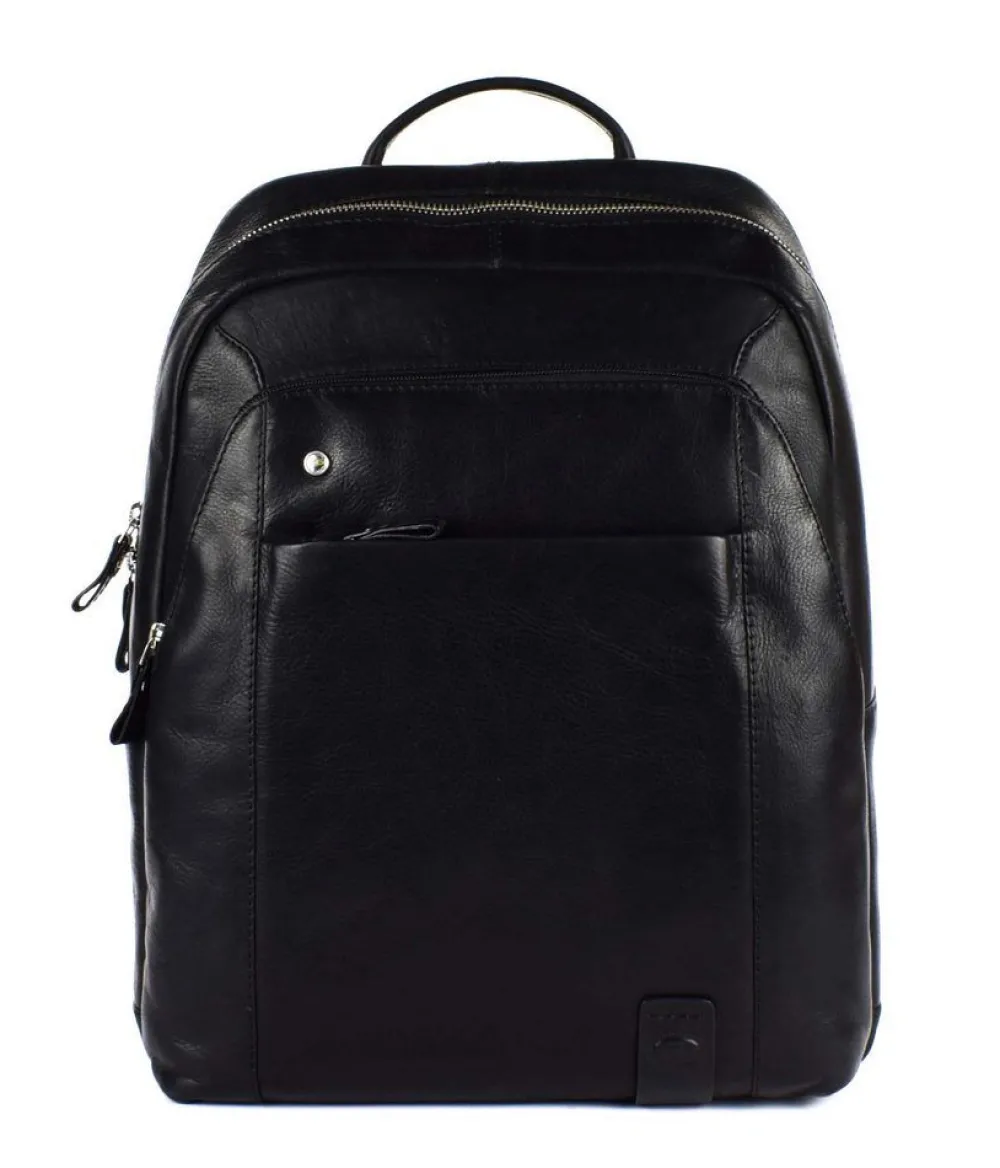 Acciaio Zaino lavoro in pelle 8377 Nero< Zaini Porta Pc