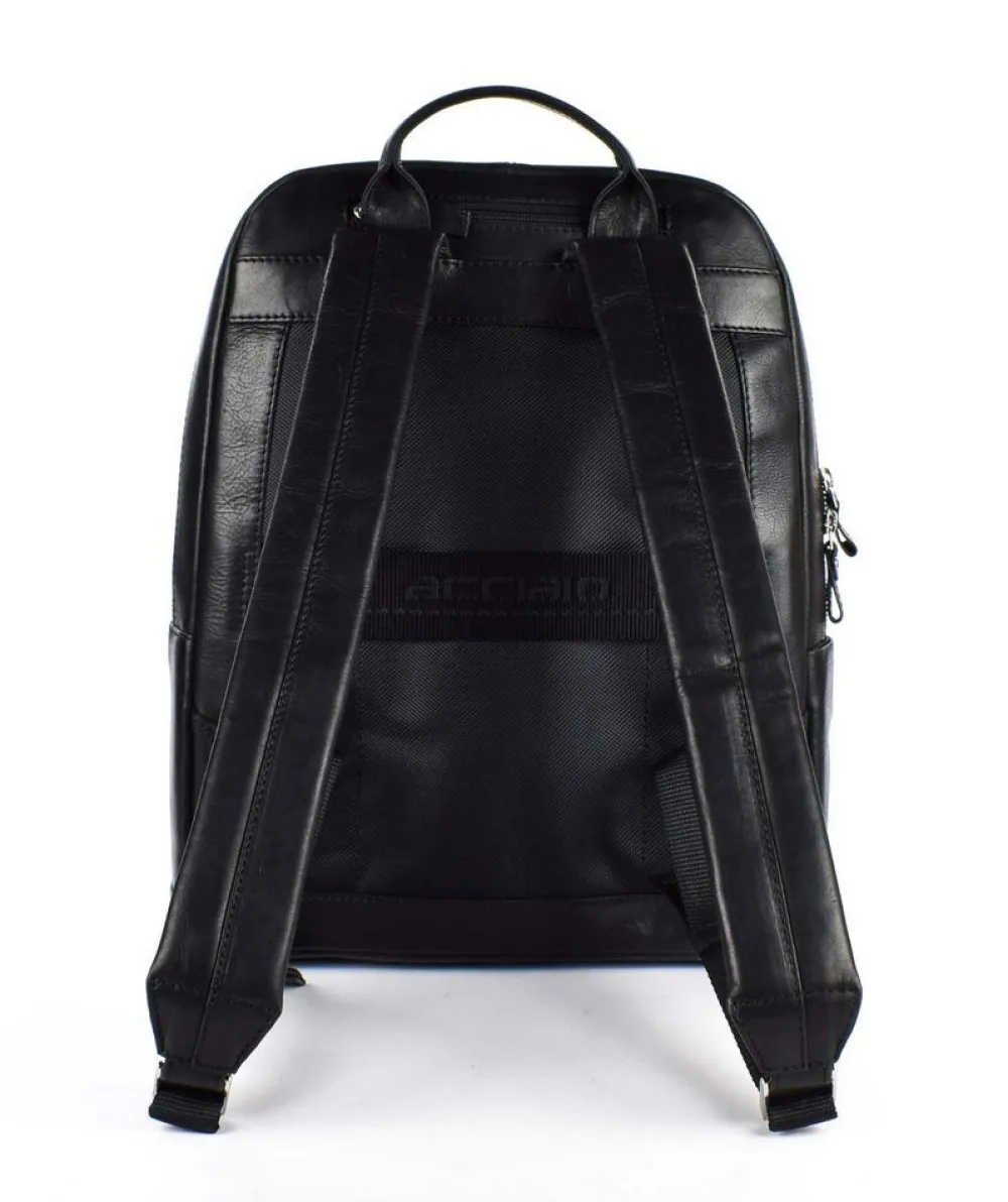 Acciaio Zaino lavoro in pelle 8377 Nero< Zaini Porta Pc