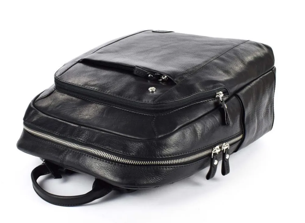 Acciaio Zaino lavoro in pelle 8377 Nero< Zaini Porta Pc