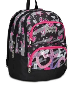 Seven Zaino scuola Advanced Pockets Draft Heart< Zaini Scuola E Tempo Libero