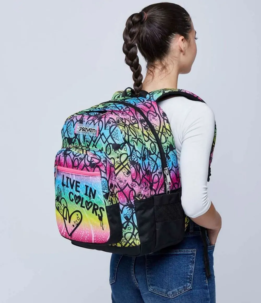 Seven Zaino scuola Freethink Colour Expression< Zaini Scuola E Tempo Libero