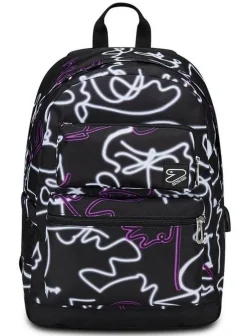 Seven Zaino The Double Pro Pockets estensibile Jet Black< Zaini Scuola E Tempo Libero