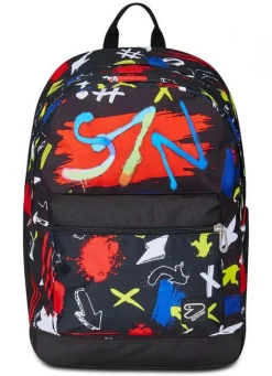 Seven Zaino The Double Pro XXL Detach Reversibile Graffiti Load Jet Black< Zaini Scuola E Tempo Libero